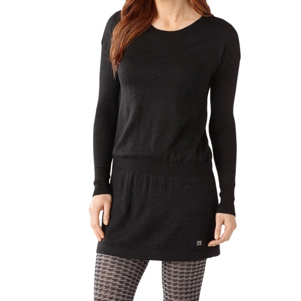 Smartwool merino‎ wool Tabaretta long sleeve athleisure dress charcoal sz M